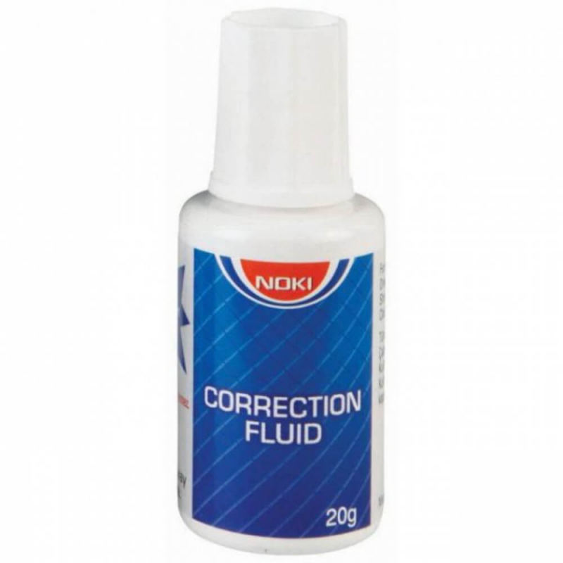 Corector Fluid Tip Pensula Noki, 20 ml, Corector Noki Alb