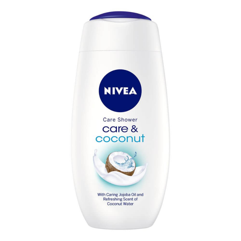  Gel de Dus NIVEA Care&Coconut, 250 ml, cu Parfum de Cocos 