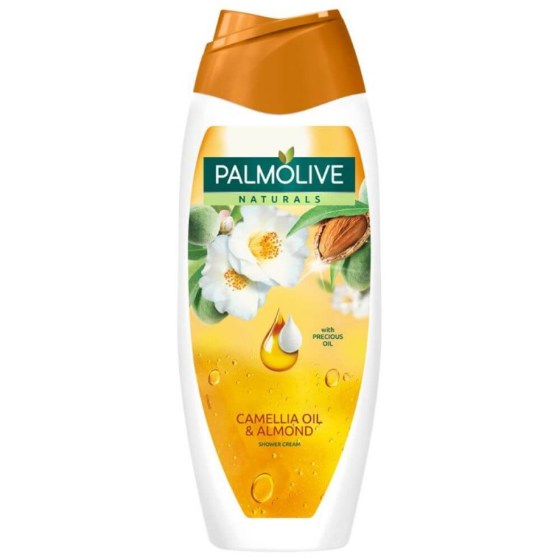 Gel de Dus PALMOLIVE Camellia Oil & Almond, Cantitate 500 ml, cu Extract de Ulei de Camelie si Migdale