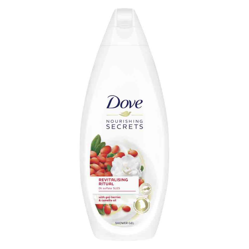  Gel de Dus Dove Revitalizing Ritual Goji Berries & Camelia Oil, 750 ml 