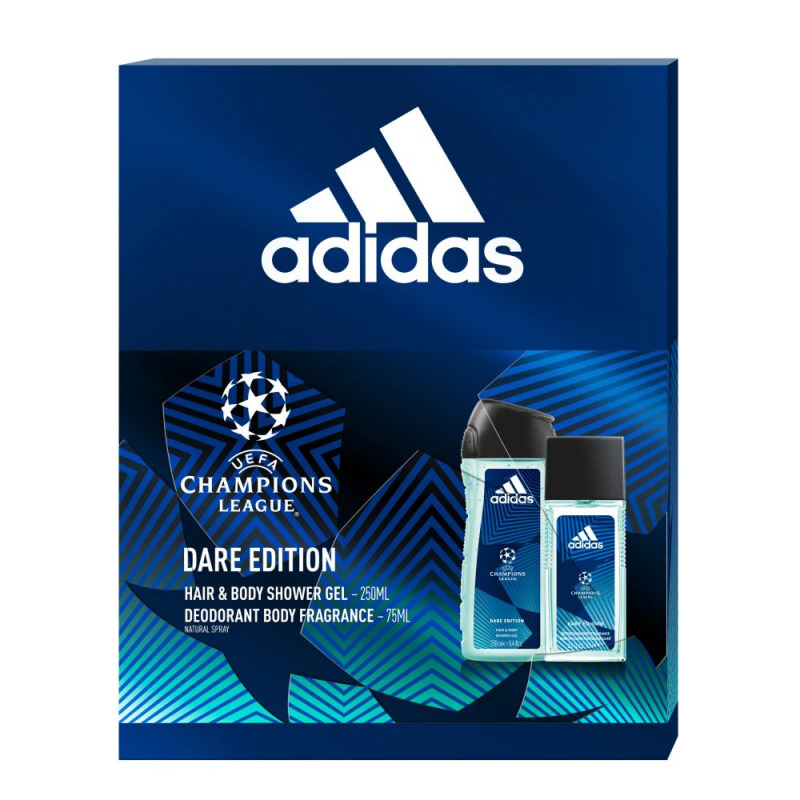  Set 2 Produse Adidas Dare Edition, Spray de Corp 75 ml, Gel de Dus 250 ml 