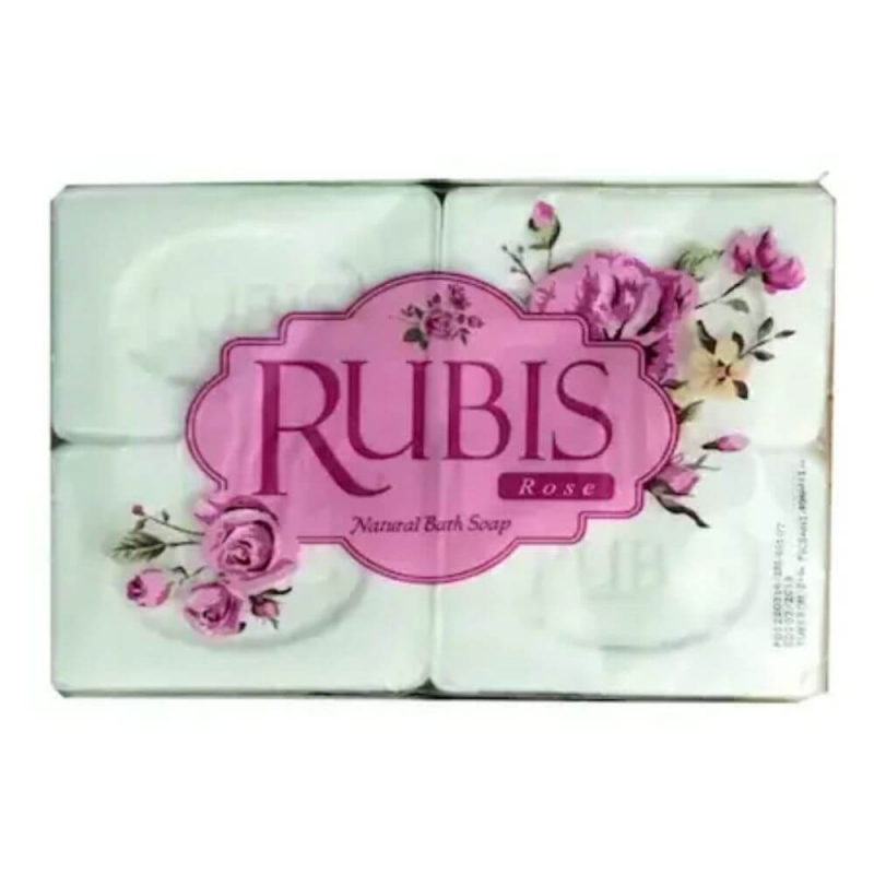 Sapun Solid RUBIS Rose, 4 Buc/Set, 125 g/Buc, Parfum de Trandafir image2