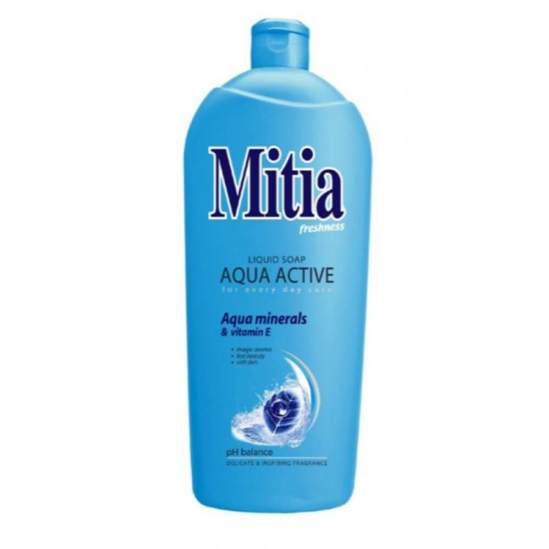 Rezerva Sapun Lichid MITIA Aqua Active, 1 L, Parfum Marin