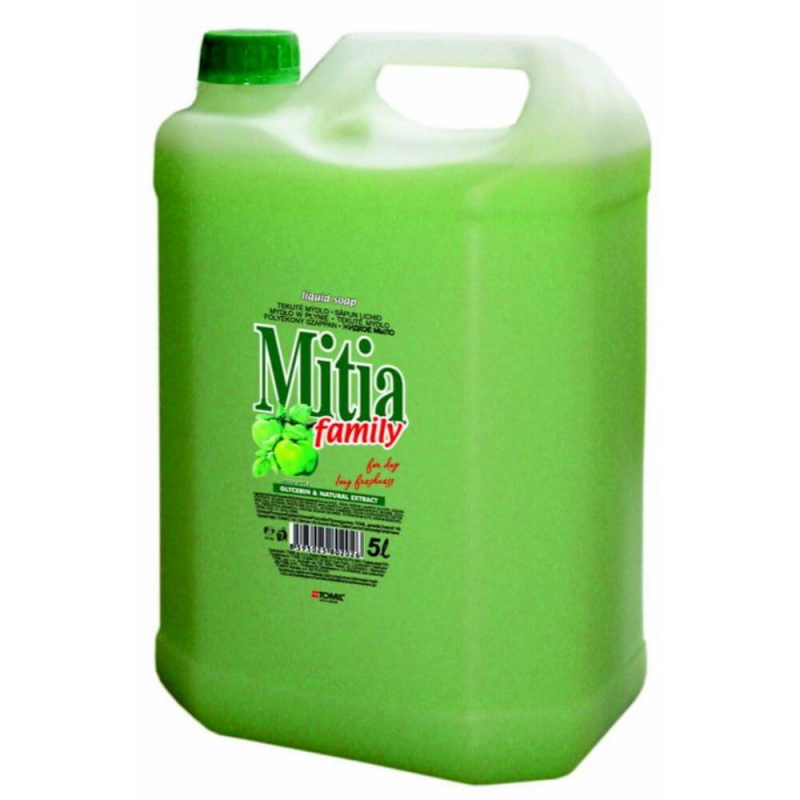 Rezerva Sapun Lichid MITIA Green Apple, 5L, Parfum Mar Verde