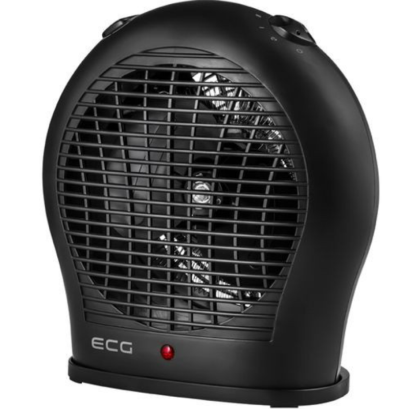  Aeroterma ECG TV 30 culoare neagra, 2000 W, 2 trepte de aer cald + aer rece, termostat 