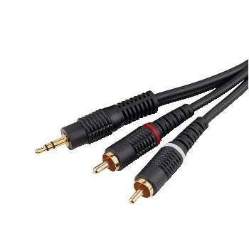  Cablu audio Hama 44033, 3.5 mm Jack - 2 RCA, 2 m 