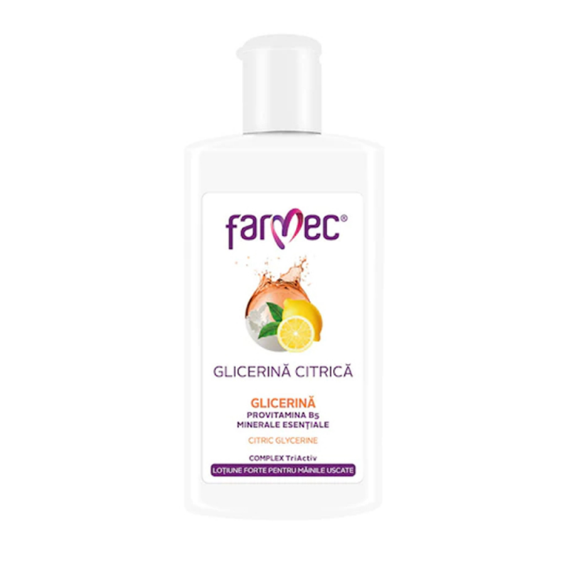 Lotiune Forte Farmec pentru Maini Uscate cu Glicerina Citrica, 150 ml