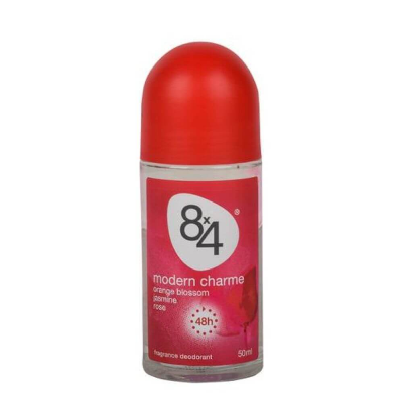  Deodorant Roll On Anti-Perspirant 8x4, Parfum de Portocale, Trandafiri si Iasomie, 50 ml, Protectie 48h 