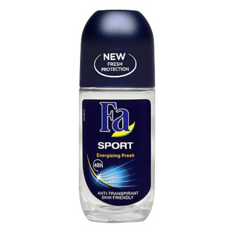  Deodorant Roll On Anti-Perspirant FA Sport Energizing Fresh, 50 ml, Protectie 48h 