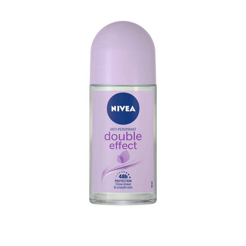  Deodorant Roll On Anti-Perspirant NIVEA Double Effect, 50 ml, Protectie pana la 48h 