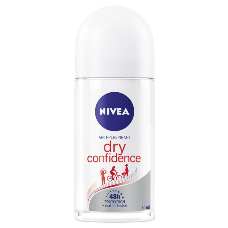  Deodorant Roll On Anti-Perspirant NIVEA Dry Confidence, 50 ml, Protectie pana la 48h 
