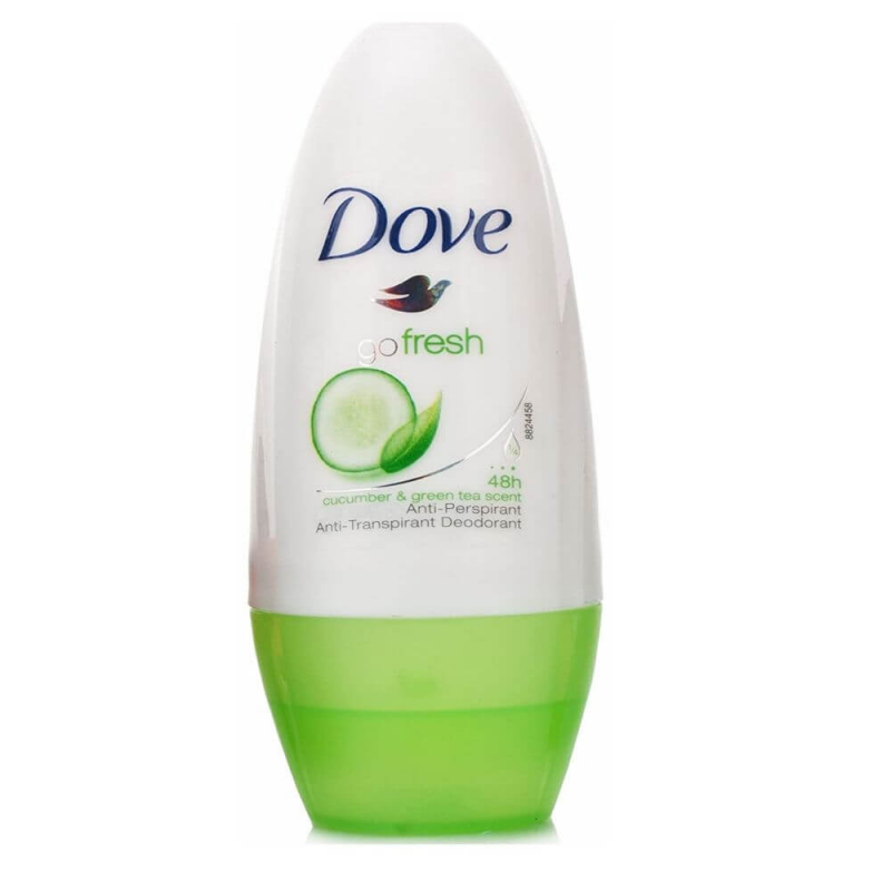  Deodorant Roll-On Dove Cucumber&Green Tea, 50 ml, Castravete/ Ceai Verde, Protectie 48 h 