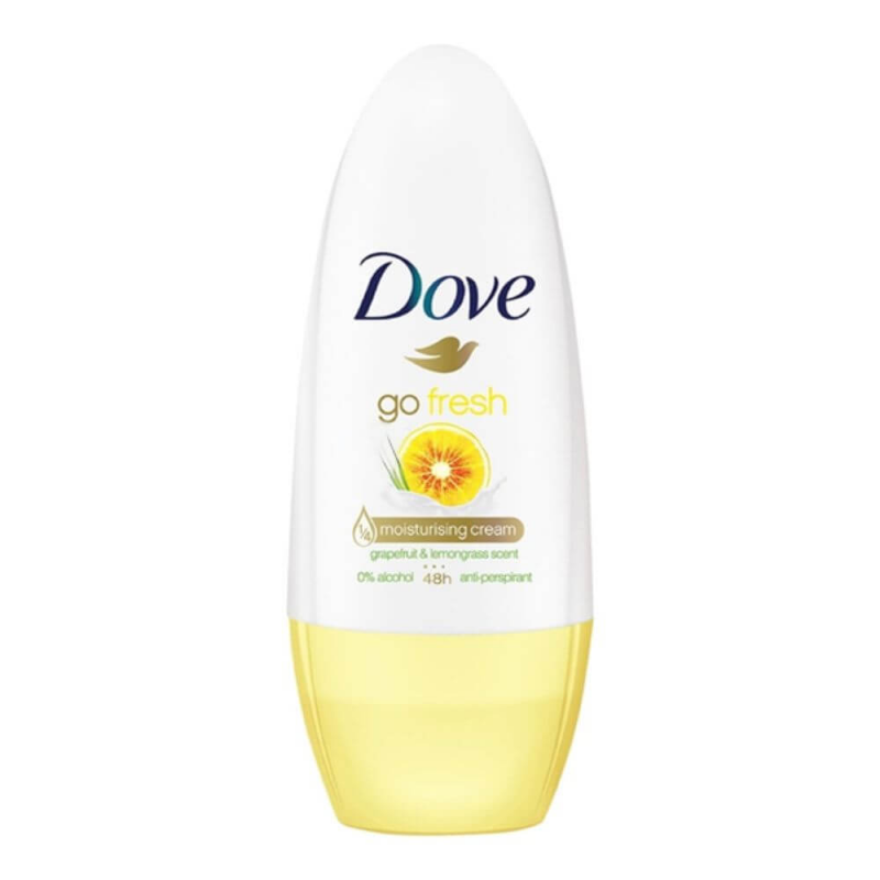  Deodorant Roll-On Dove Fresh Grapefruit&Lemongrass, 50 ml, Protectie 48 h 