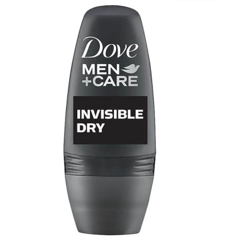 Deodorant Roll-On Dove Men Invisible Dry, 50 ml, Protectie 48 h 