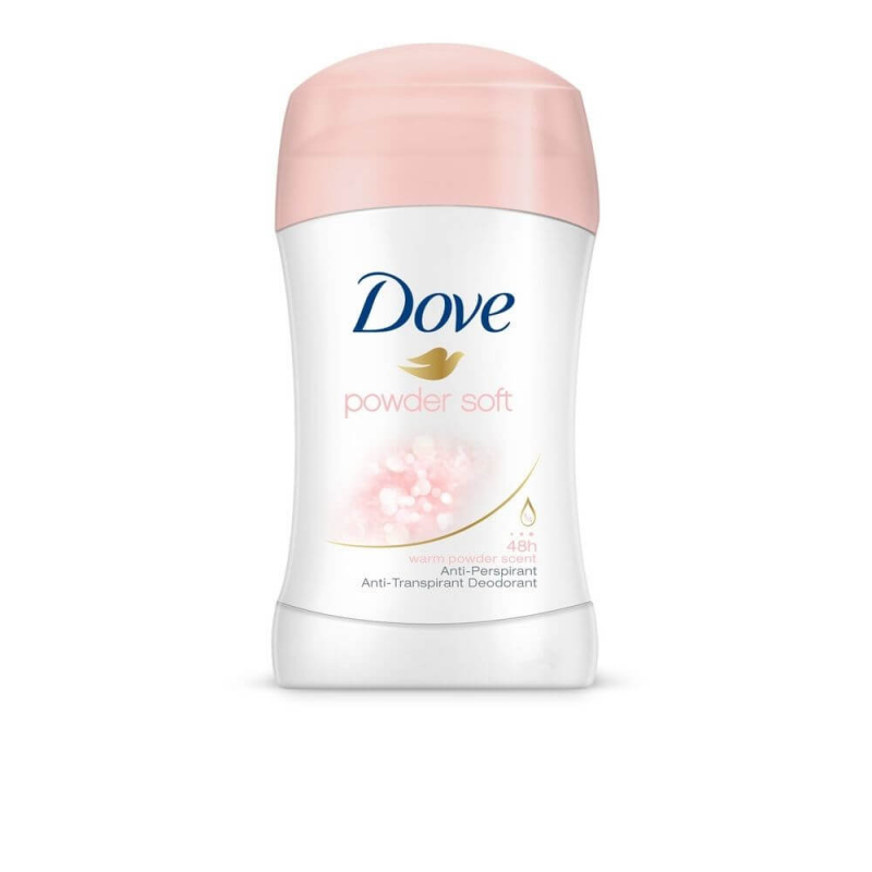  Deodorant Stick DOVE Powder Soft, 40 ml, Pentru Femei, Protectie 48h 