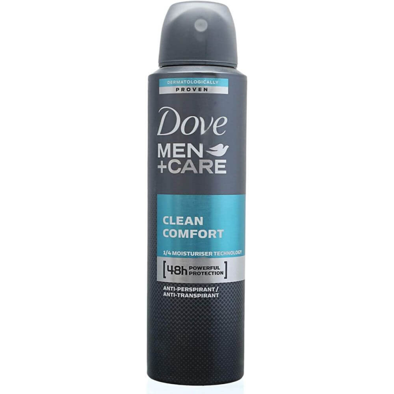  Spray Deodorant DOVE Men Clean Comfort, 150 ml 
