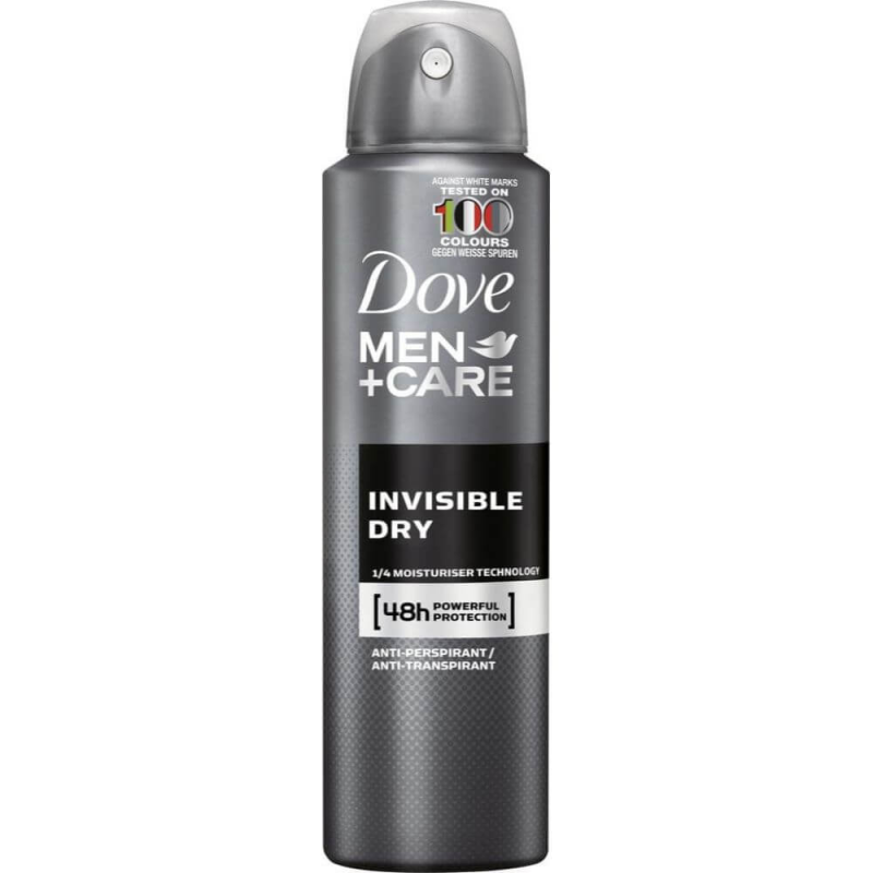  Spray Deodorant DOVE Men Invisible Dry, 150 ml 