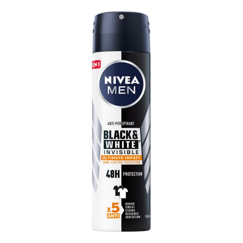 Spray Deodorant Nivea Men Black&White Invisible Ultimate Impact