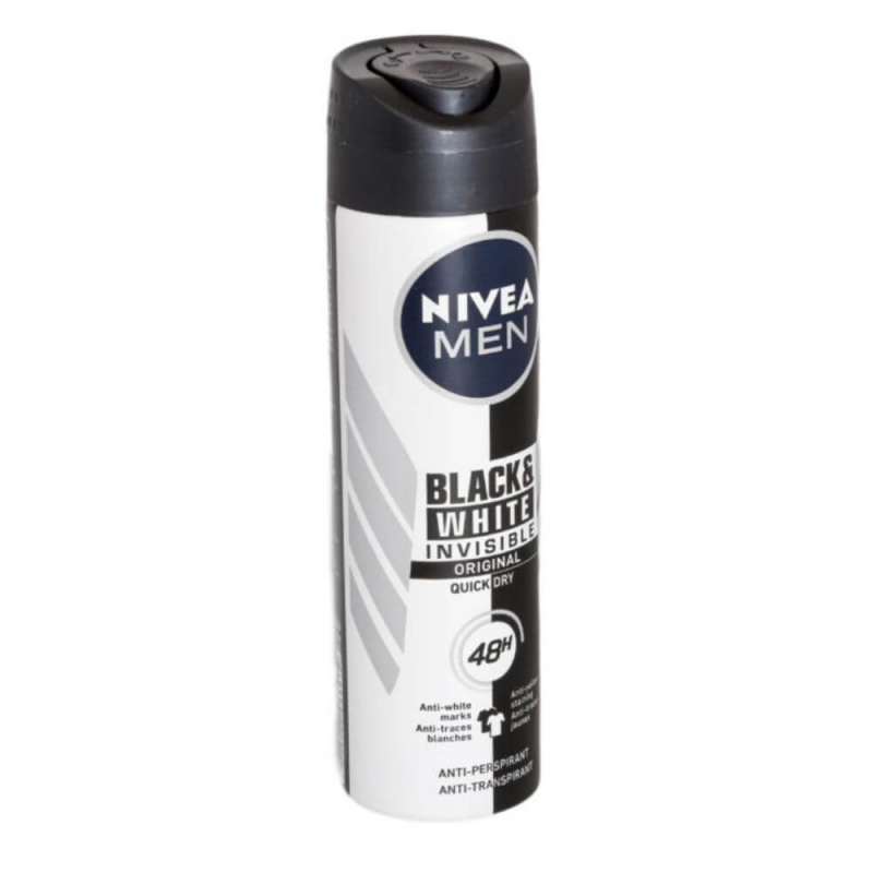  Spray Deodorant Nivea Men Black&White Invisible Original, 150 ml 