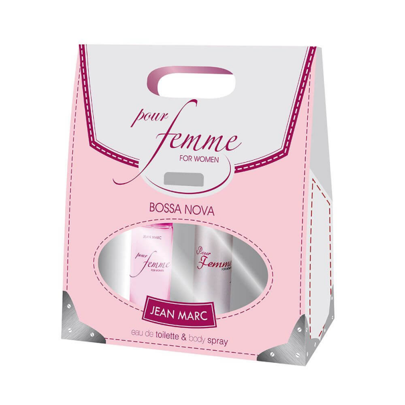 Set Cosmetice Femei JEAN MARC Pour Femme, Parfum 50 ml si Spray Deodorant de Corp 75 ml