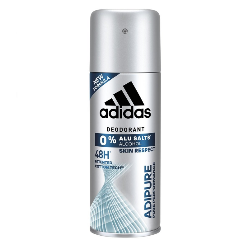  Deodorant Spray Adidas AdiPure, pentru Barbati, 150 ml, Antiperspirant 