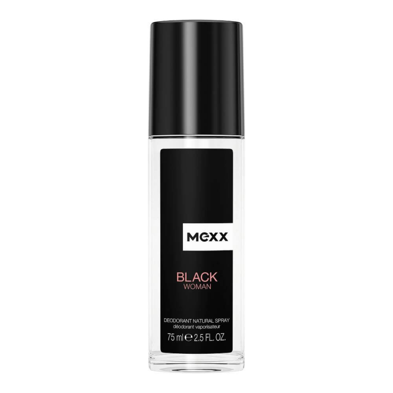 Spray Deodorant Natural Mexx Black Woman, 75 ml