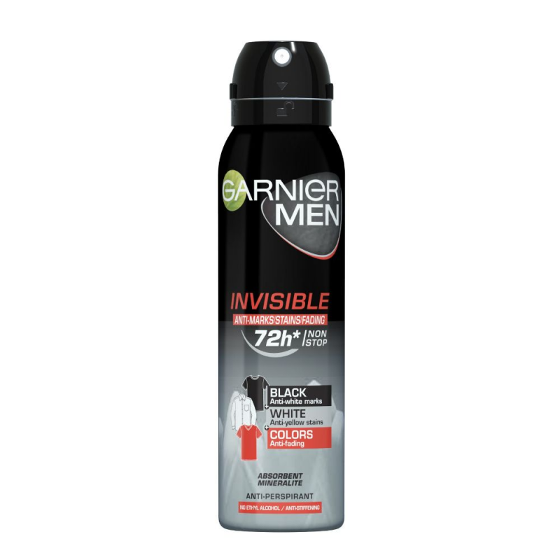  Deodorant Spray Garnier Mineral Invisible, 150 ml, Antiperspirant 