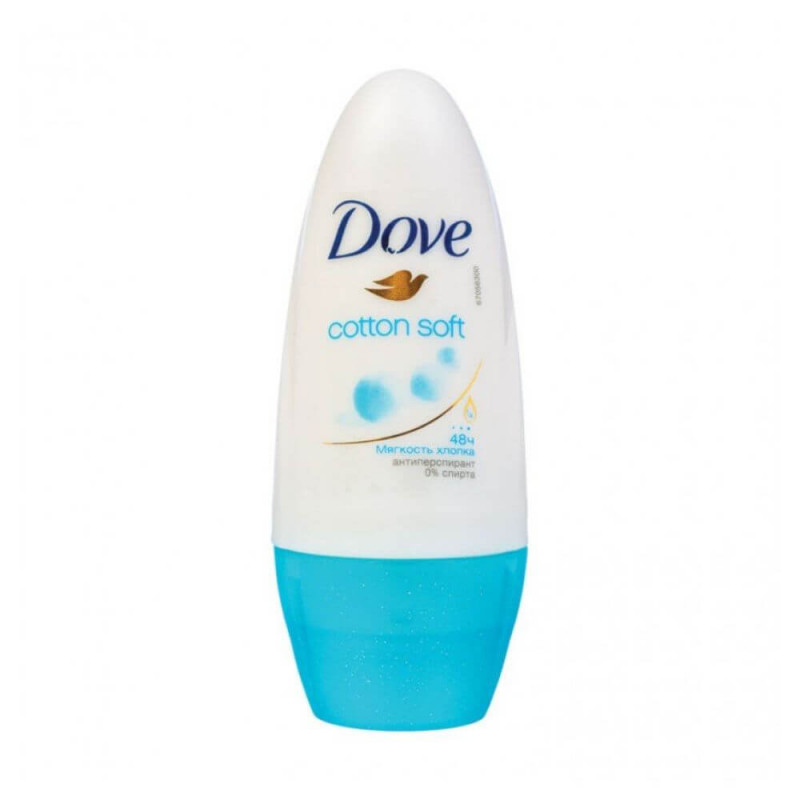  Deodorant Roll On Femei, 48h, 50 ml, Dove Cotton Soft 