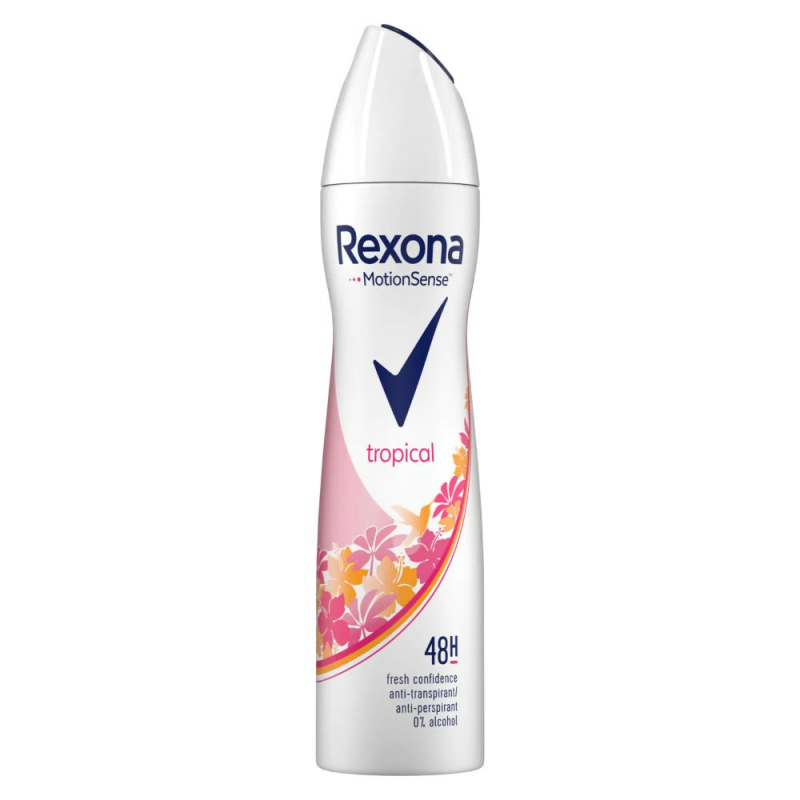  Deodorant Spray Rexona Motion Sense Tropical, pentru Femei, 200 ml 