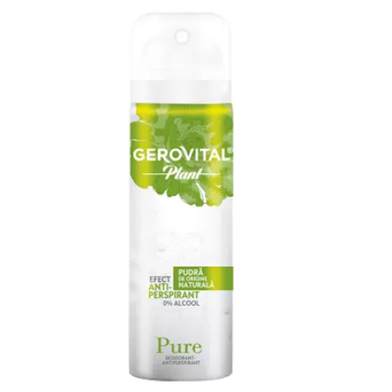  Antiperspirant Deodorant Gerovital Plant, Pure, 150 ml 