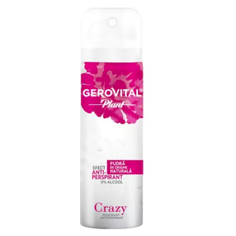  Antiperspirant Deodorant Gerovital Plant, Crazy, 150 ml 