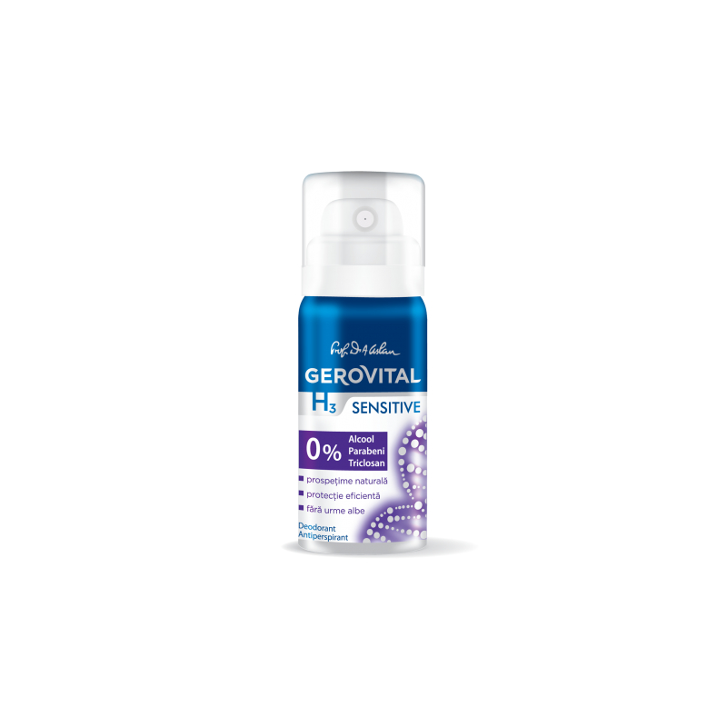 Deodorant Antiperspirant Gerovital H3 Sensitive, 40 ml