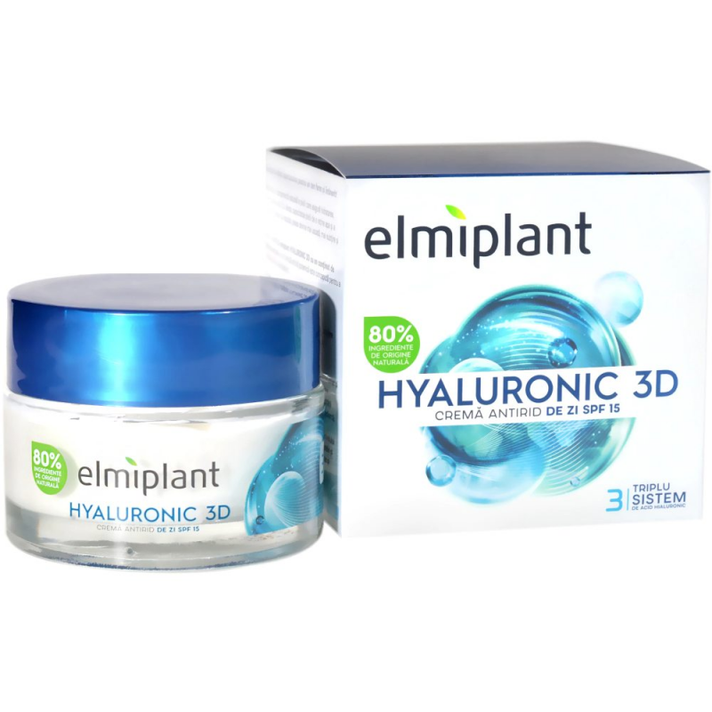 Crema de Zi Antirid Elmiplant Hyaluronic 50ml, 3D
