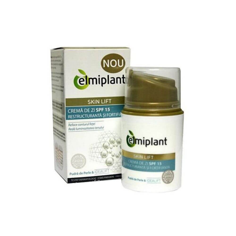 Crema de Zi Elmiplant Skin Lift, 50 ml, cu Protectie Solara 15 SPF 