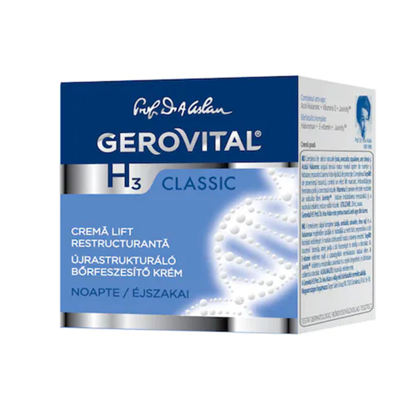 Crema Gerovital H3 Classic Lift Restructuranta de Noapte, 50 ml