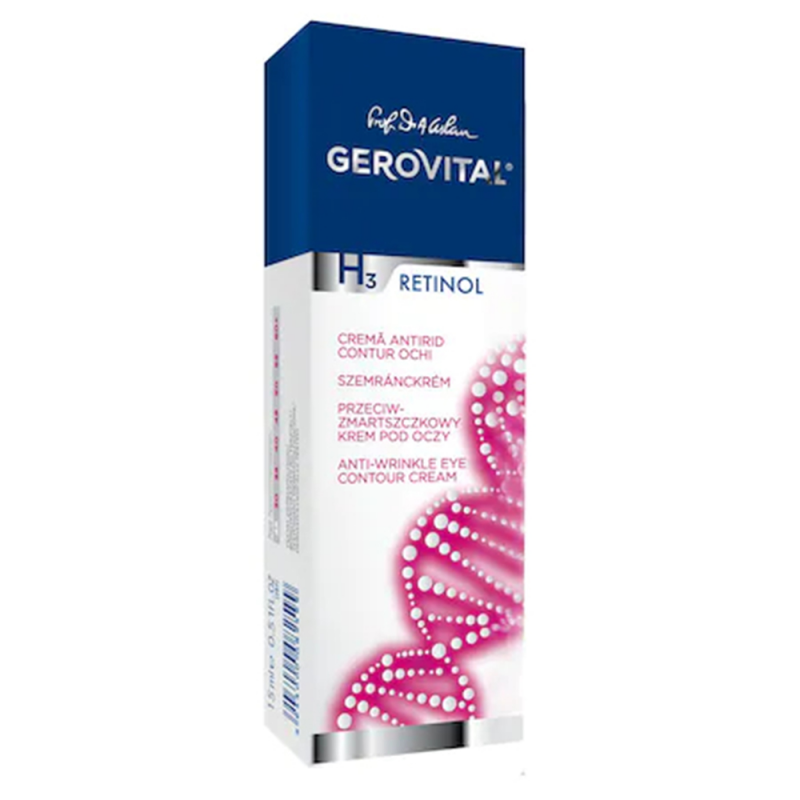 Crema Gerovital H3 Retinol Antirid Contur Ochi, 15 ml