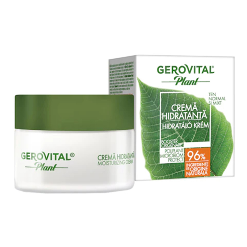 Crema Hidratanta Microbiom Protect Gerovital Plant, 50 ml