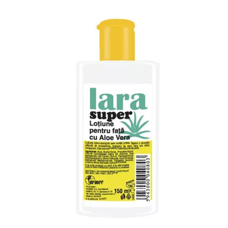 Lotiune Farmec pentru Fata cu Aloe Vera Lara Super, 150 ml