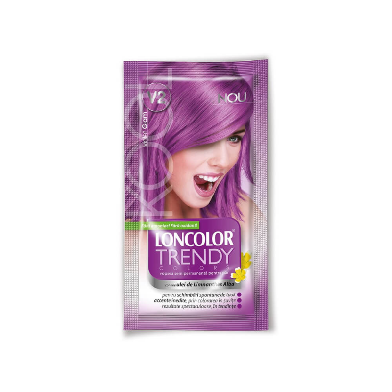 Vopsea Par Semipermanenta Loncolor Trendy Colors, Violet Glam V2, 50 ml