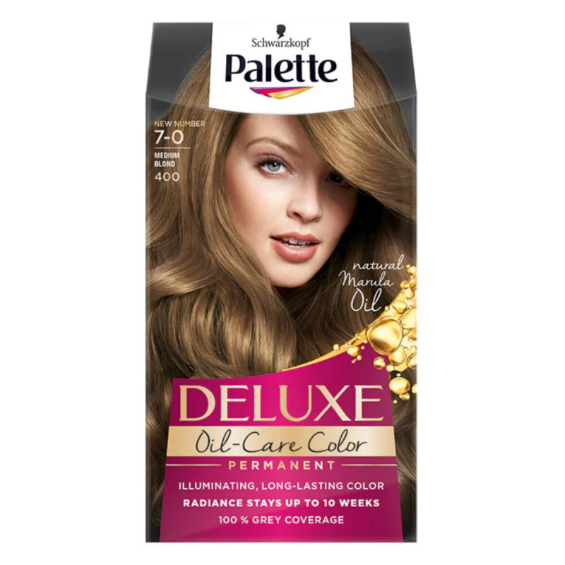  Vopsea de Par Permanenta PALETTE Deluxe 7-0, Blond Mediu, 135 ml 