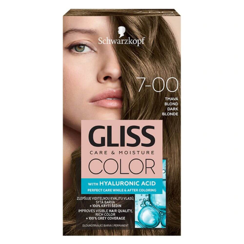  Vopsea Par Permanenta GLISS Color, 7-00, Blond Inchis, 143 ml 