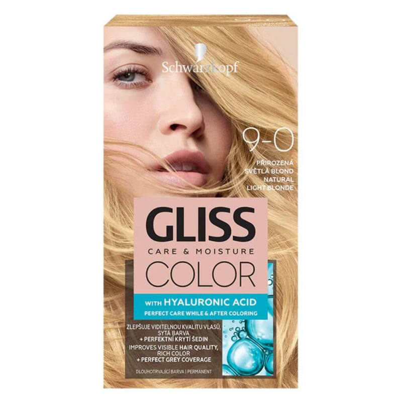  Vopsea Par Permanenta GLISS Color, 9-0, Blond Deschis Natural, 143 ml 