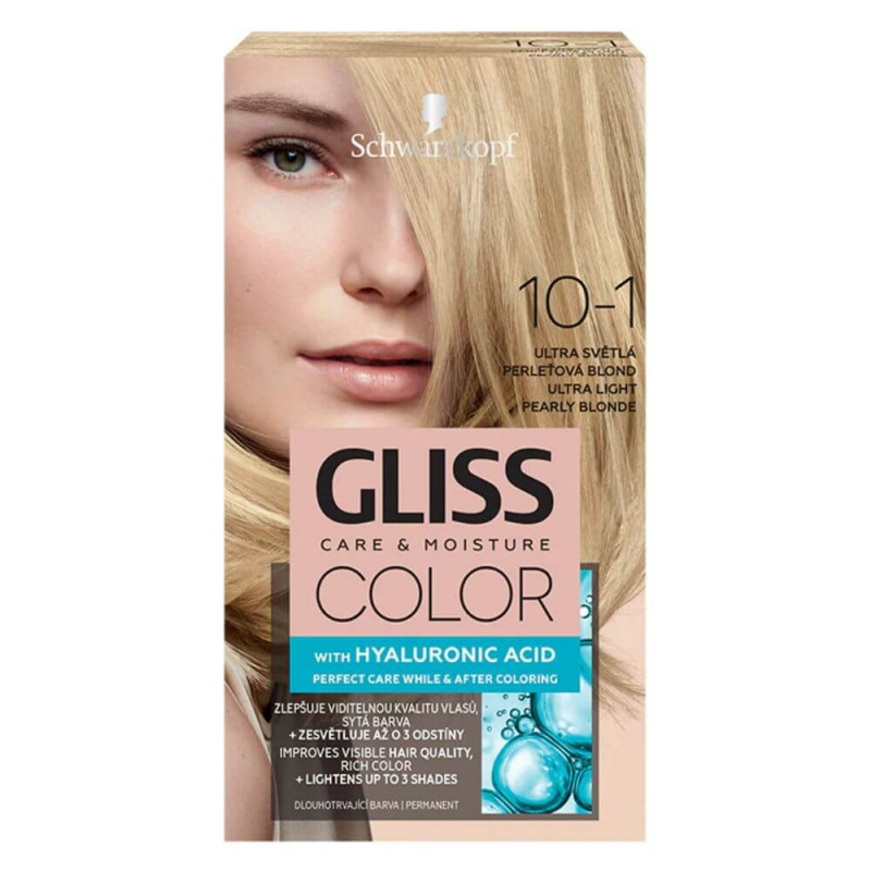  Vopsea Par Permanenta GLISS Color, 10-1, Blond Perlat Ultra Deschis, 143 ml 