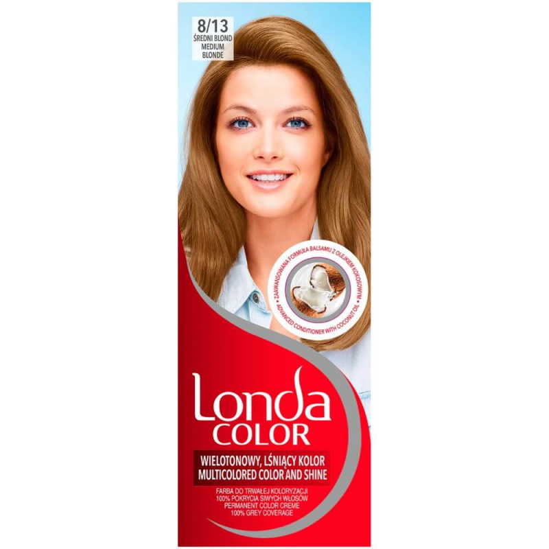  Vopsea de Par Permanenta Londa Color Blend 8/13, 110 ml, Blond Mediu 