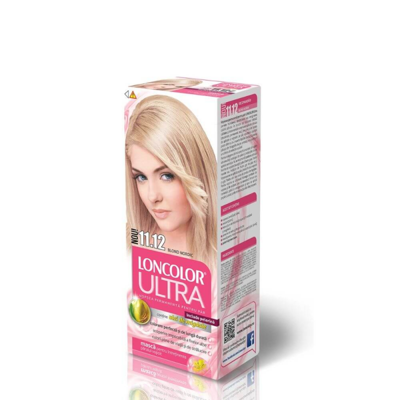 Vopsea de Par Permanenta LONCOLOR Ultra 11.12, Blond Nordic, 100 ml