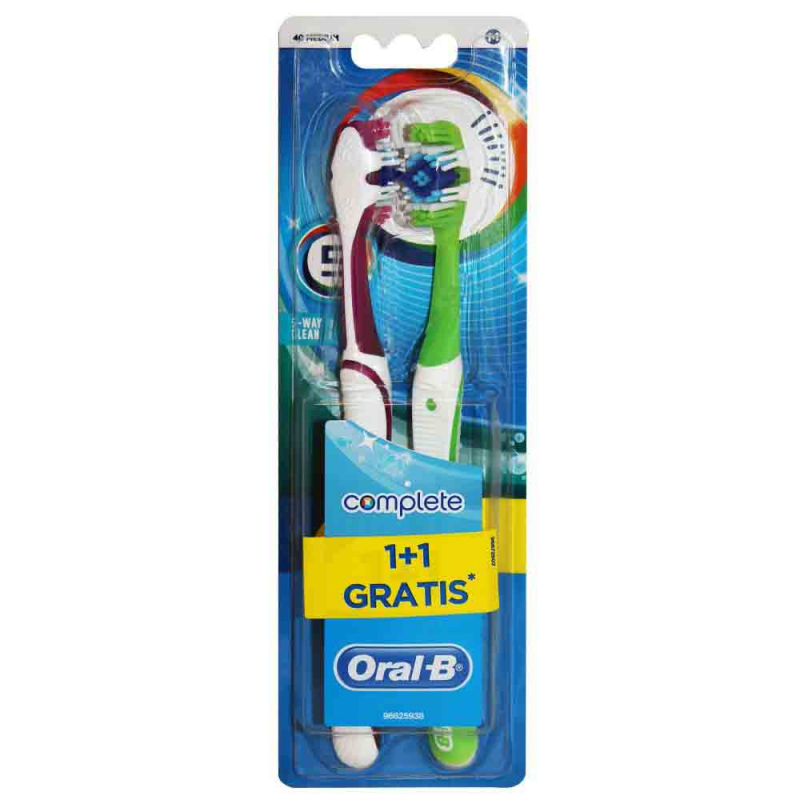 Periuta de Dinti Oral-B Complete 5 Way Clean 40 Medium, 1+1 Gratis