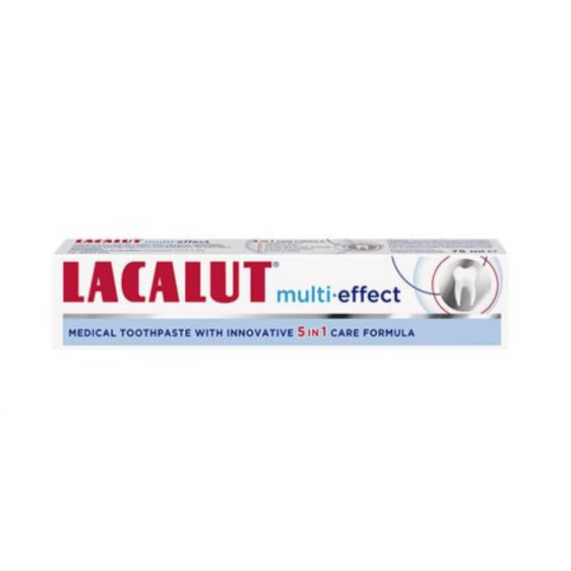  Pasta Dinti Lacalut Multi Effect Fluor, 75 ml, Aroma de Menta 