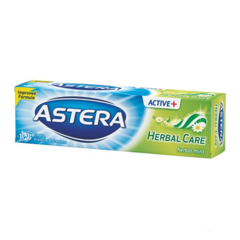  Pasta de dinti ASTERA Active, 100 ml, Herbal Care 