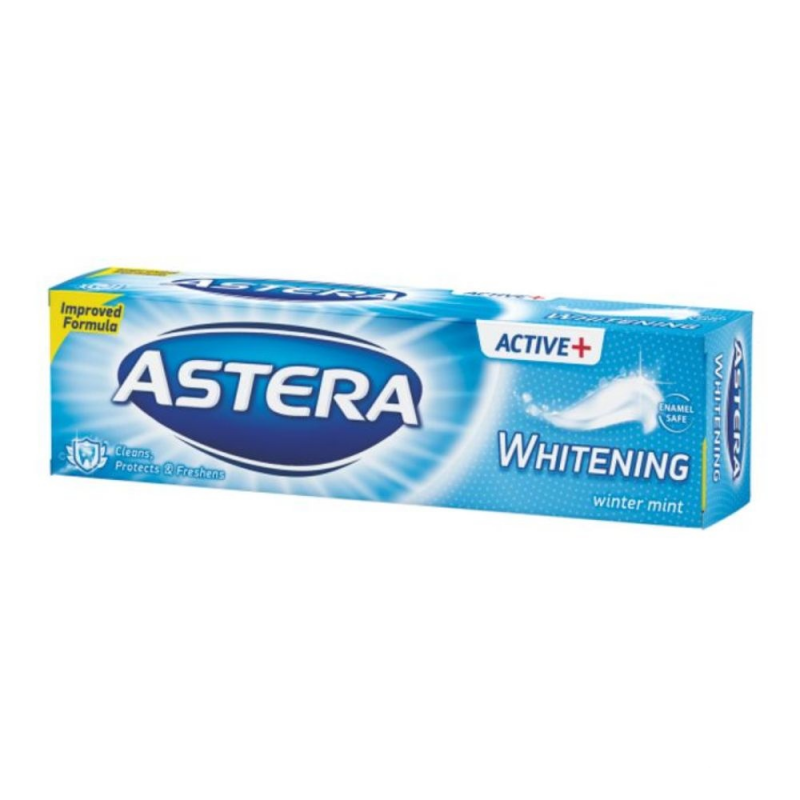  Pasta de dinti ASTERA Active, 100 ml, Whitening 