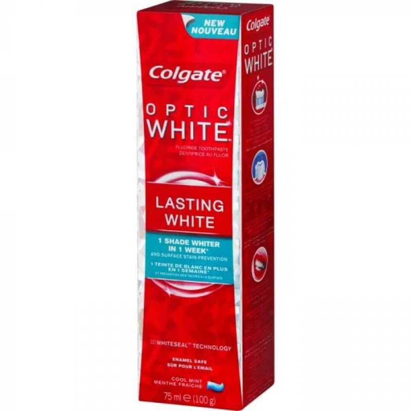  Pasta Dinti Colgate Optic White Lasting White, 75 ml 